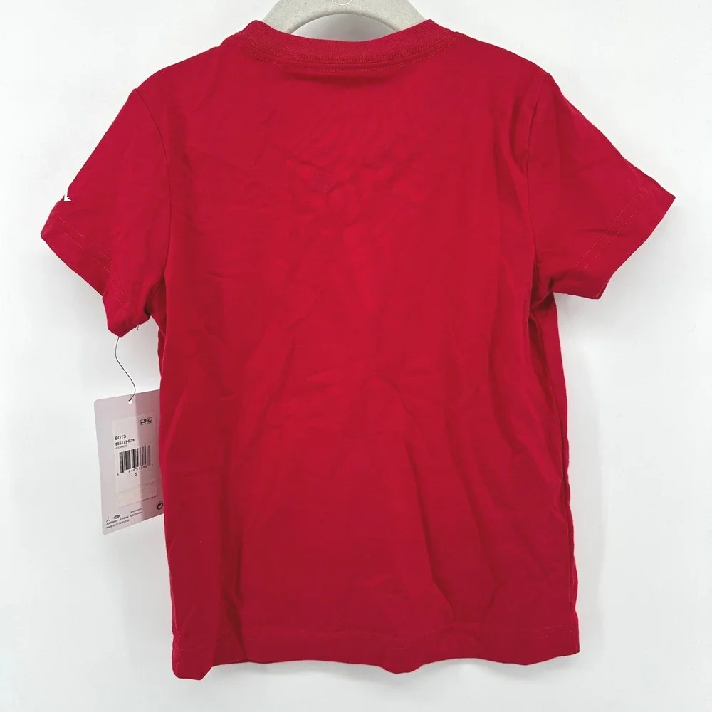 Jordan Boys Gym Red Jumpman Graphic T-Shirt 855175-R78 Size 5